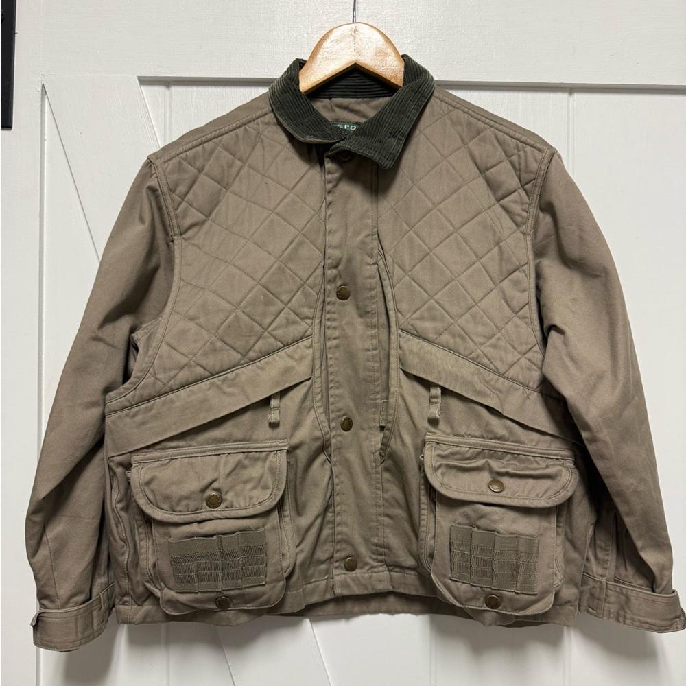 Boy’s Master Sportsman Tan fishing Jacket size youth Large